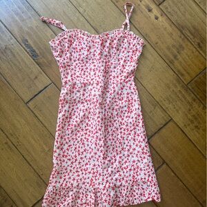 Princess Polly Pink and Red Floral Mini Dress